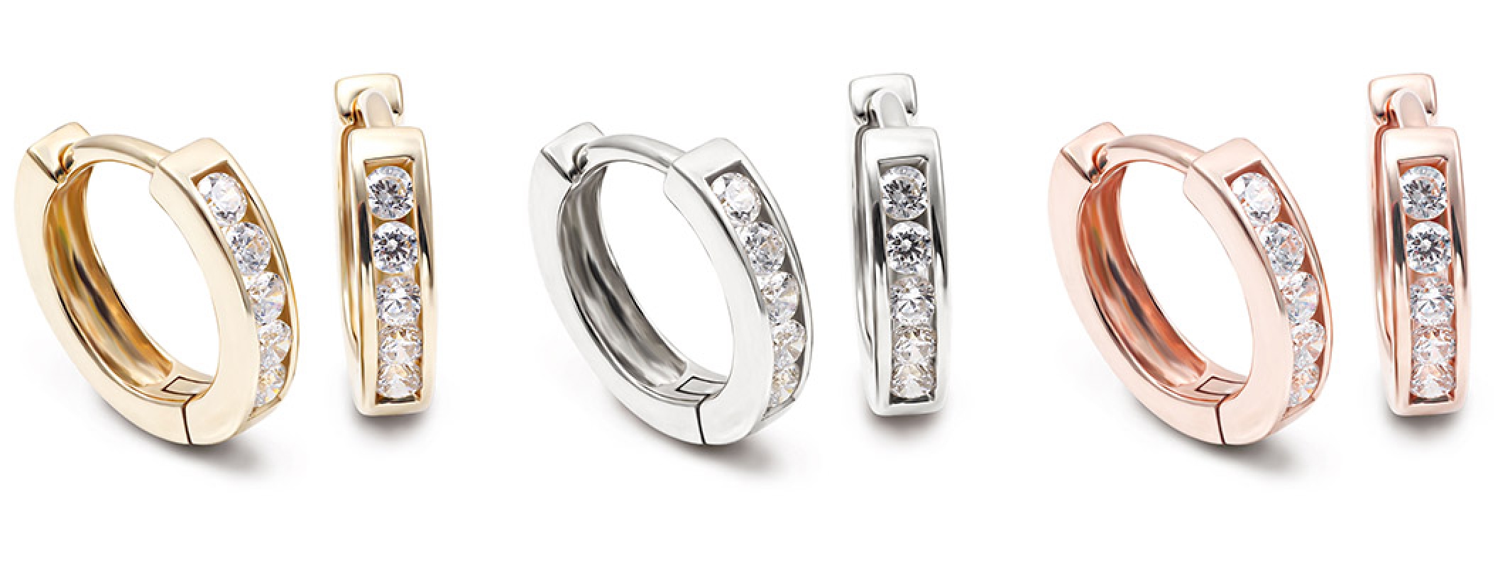 Yellow Gold vs. White Gold vs. Rose Gold Earrings