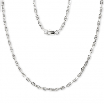 Cable Bar Insert Chain with Flat Clasp Lock