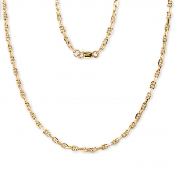 Cable Bar Insert Chain with Flat Clasp Lock