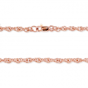 2.35mm Loose Rope Chain with Flat Clasp Lock