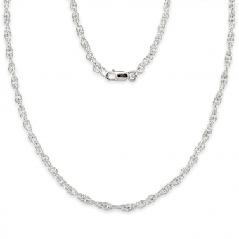 2.35mm Loose Rope Chain with Flat Clasp Lock