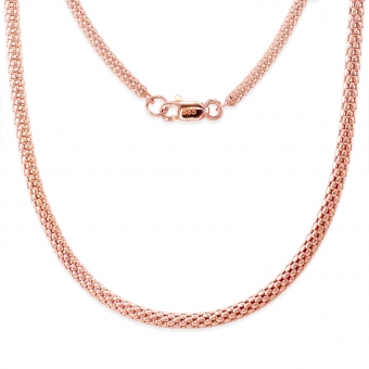 2.0mm Pop Corn Diamond Cut Chain with Flat Clasp Lock