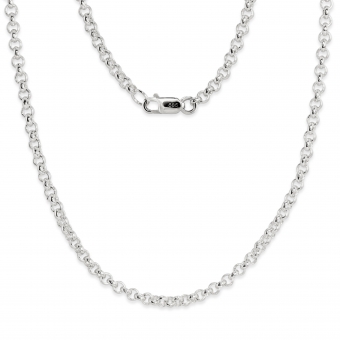 2.5mm Rollo Half Round Gold Chain