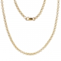 2.5mm Rollo Half Round Gold Chain