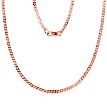 1.8mm Single Cube Chain with Flat Clasp Lock