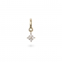Small Flower Gems Set Charm Dangling with Spring Lock