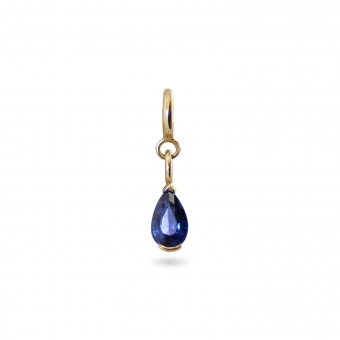 Pear Gem Charm Dangling with Spring Lock