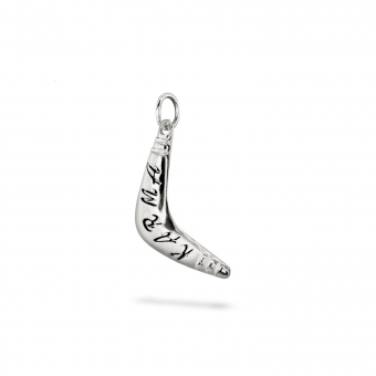 Gold Karma Boomerang Charm