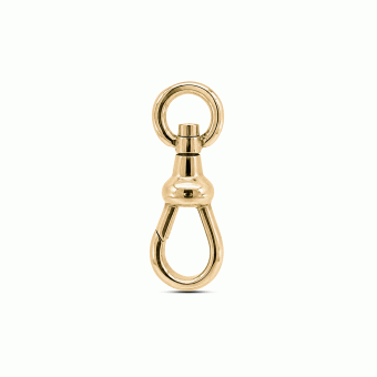 Gold swivel snap hook