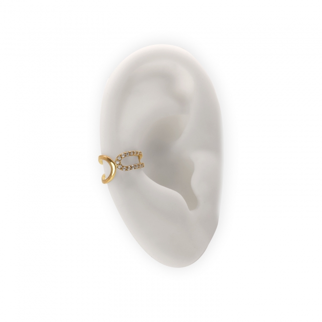 Clip Earring with 15 Diamonds