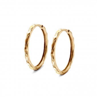 Diamonds Pattern Huggie Earrings