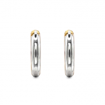 Mix Gold Color Solid Gold Huggie Earrings