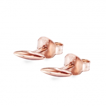 Plain Drop Gold Stud Earrings