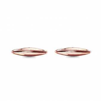 Plain Drop Gold Stud Earrings