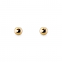 Plain Gold Ball 3mm Stud Earrings