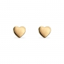 Golden Heart Stud Earrings