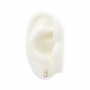 Drop Stud Earrings with Gemstones