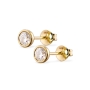 3.0mm Round Diamond Cup Setting Stud Earrings