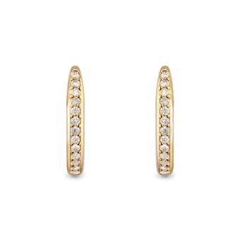 One Claw Stud Earrings with Gemstones