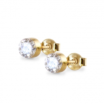 Invisible 4mm Diamond Stud Earrings