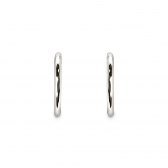 Hollow Hoop Stud Earrings 15mm Inner Diameter 