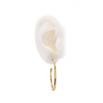 Hollow Hoop Stud Earrings 25mm Inner Diameter 