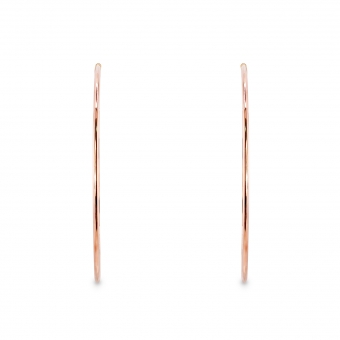 Hollow Hoop Stud Earrings 68mm Inner Diameter 