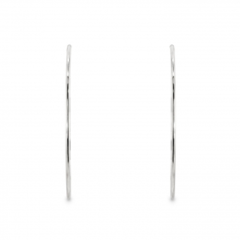 Hollow Hoop Stud Earrings 68mm Inner Diameter 
