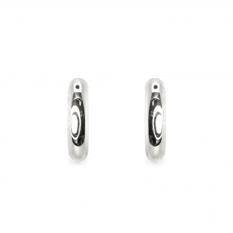 Chunky Hollow Stud Earrings 9.5mm Inner Diameter