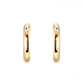 Chunky Hollow Hoop Stud Earrings 16mm Inner Diameter