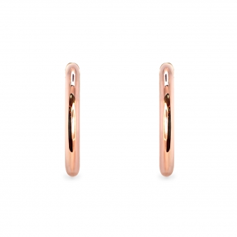 Chunky Hollow Hoop Stud Earrings 25mm Inner Diameter