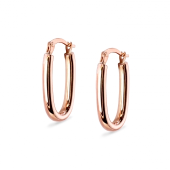 Little Hollow Squared Hoop Earrings