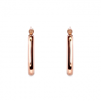 Little Hollow Squared Hoop Earrings