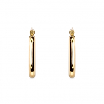 Little Hollow Squared Hoop Earrings