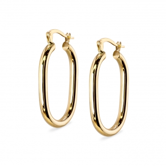 Hollow Squared Hoop Earrings