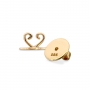 Gold Butterfly Closure 7mm For Stud Earring