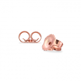 Gold Flower Butterfly Closure 4.5mm For Stud Earring