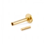 Gold Internal Threading Flat-Back Helix Part - Disk