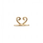 Gold Butterfly Closure 7mm For Screw Piercing Gold Butterfly Closure 7mm For Screw Piercing