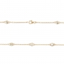 3mm Bezel Setting Chain Bracelet 3mm Bezel Setting Chain Bracelet