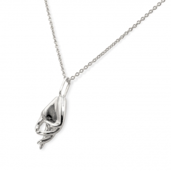 Solid Gold Big Hand Shape Pendant