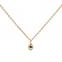 Gold Evil Eye with Stone Necklace