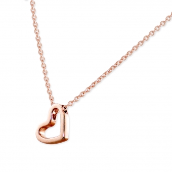 Thick Gold Heart Necklace