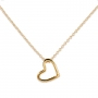 Thick Gold Heart Necklace