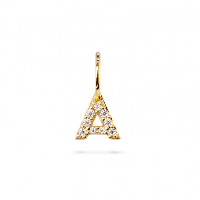 A Letter Pendant with Diamonds