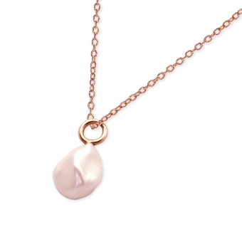Gold Natural Pearl Necklace
