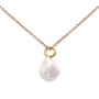 Gold Natural Pearl Necklace