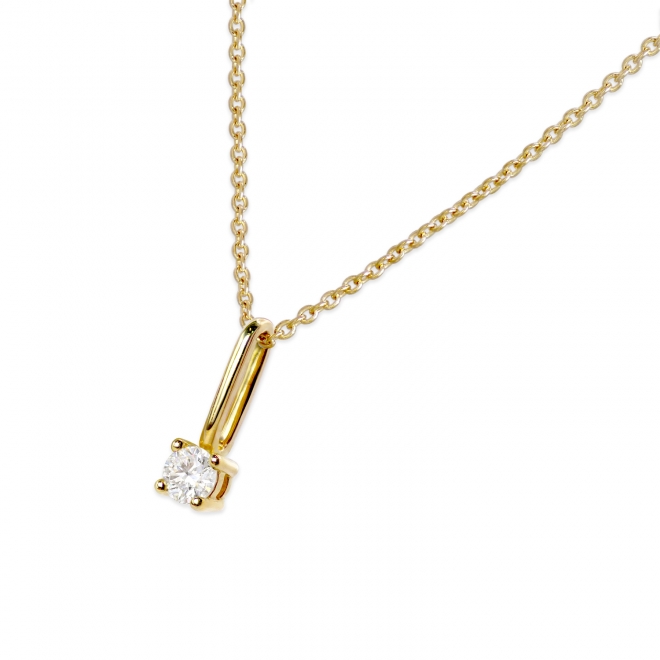 2.3mm Solitaire Gemstone with Long Bail Necklace