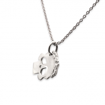 Solid Gold Skull Necklace