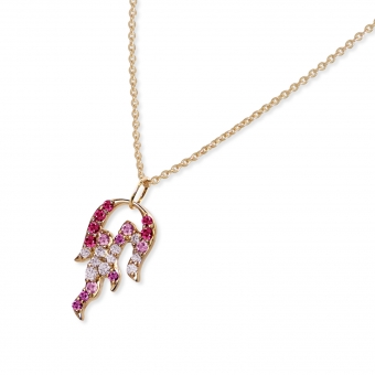 Sapphire Flame Necklace